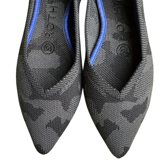 Rothy’s The Point Camo Flats Gray and Black 5 NWOT - Picture 4 of 9